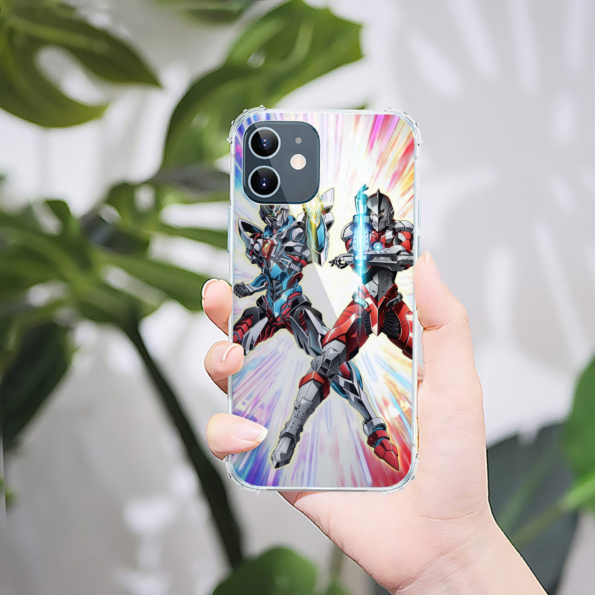（画像用） ウルトラマン Ultraman 【iPhone 12シリーズ対応】透明スマホケース（クリアソフトケース）